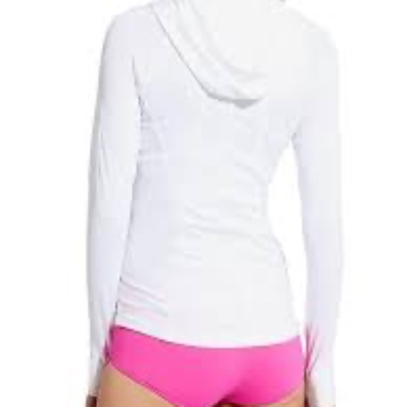 Athleta Other - Athleta Pacifica Quarter Zip UPF Hoodie, White, Size XS